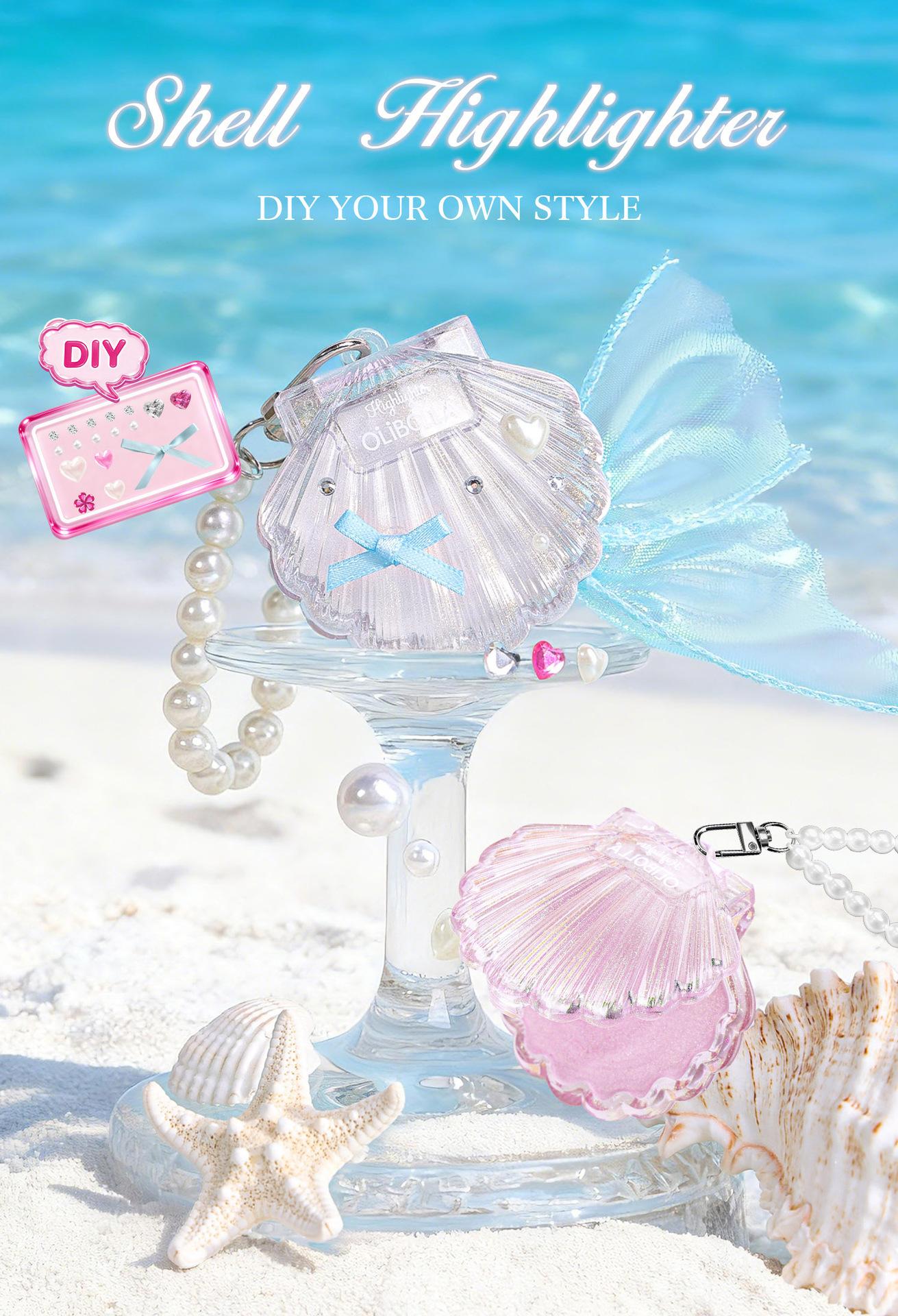 OLIBOLLA Illuminating 3D Highlighter, Face Brightening, Pearlescent Shimmer, Blush, Highlighter Powder