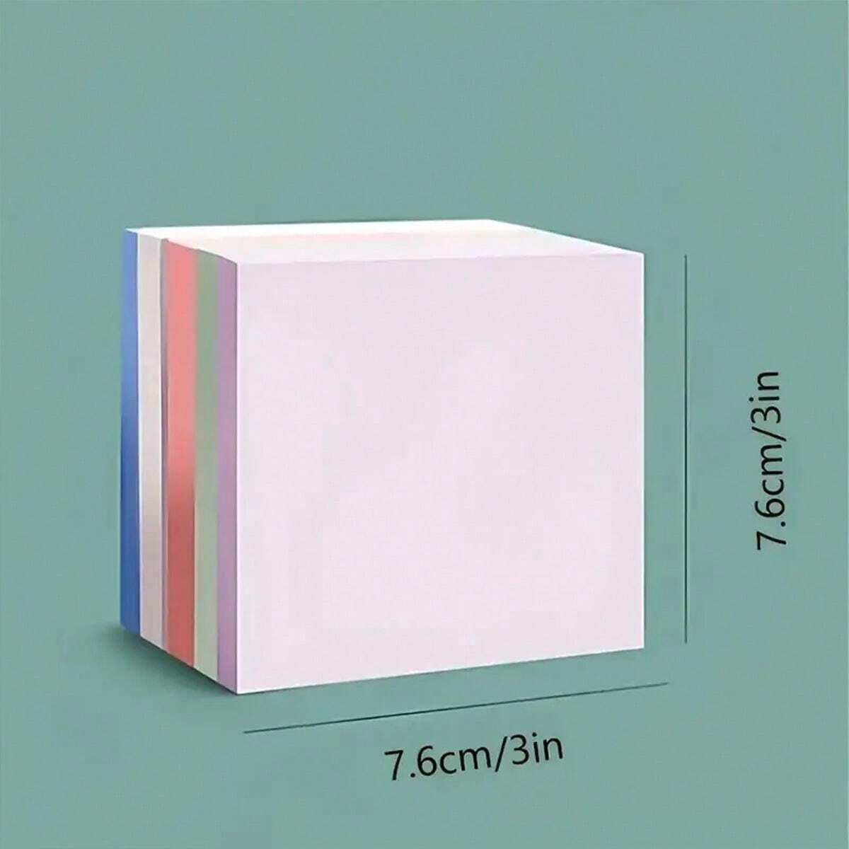 Square Sticky Note, 100 Sheets Morandi Color Sticky Note, Colorful Student Stationery Message Note, Office Supplies, Office Can Be Pasted Hand-tear Sticky Note