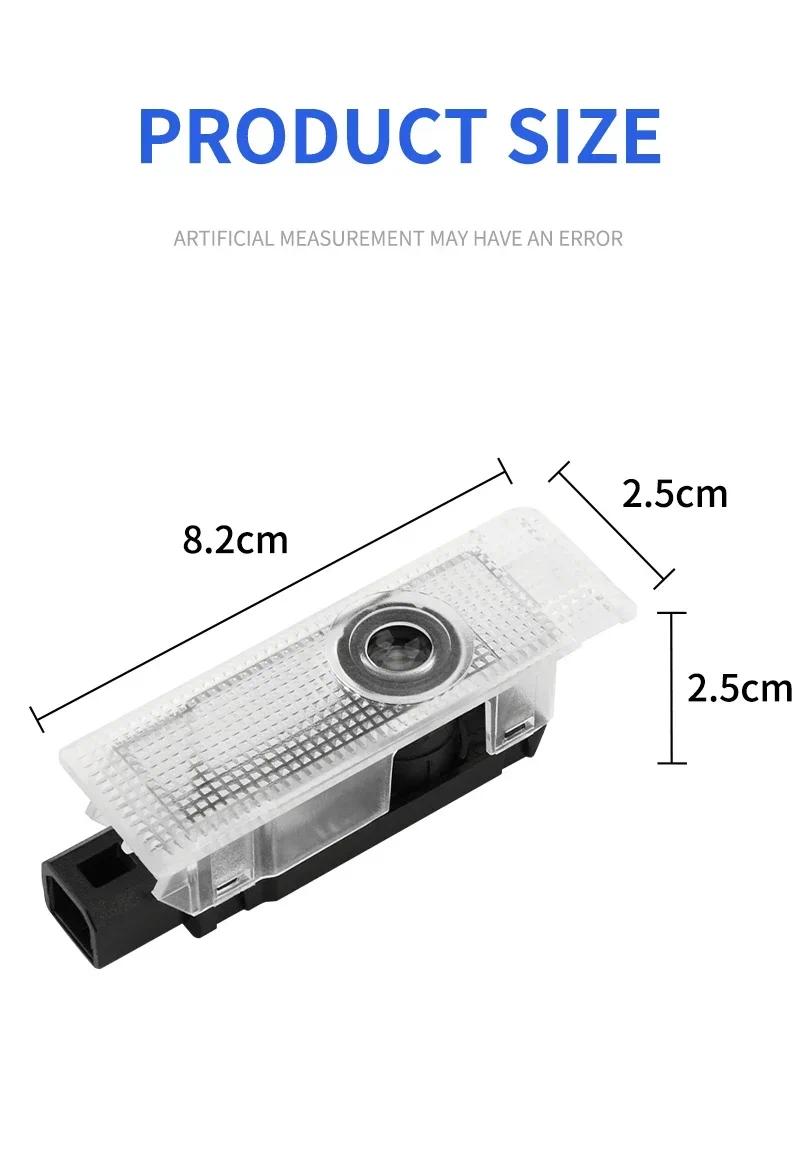 2pcs LED Car Door Welcome Light Projector Logo for Alfa Romeo 147 156 166 159 Mito Stelvio Brera Spider Giulietta Giulia