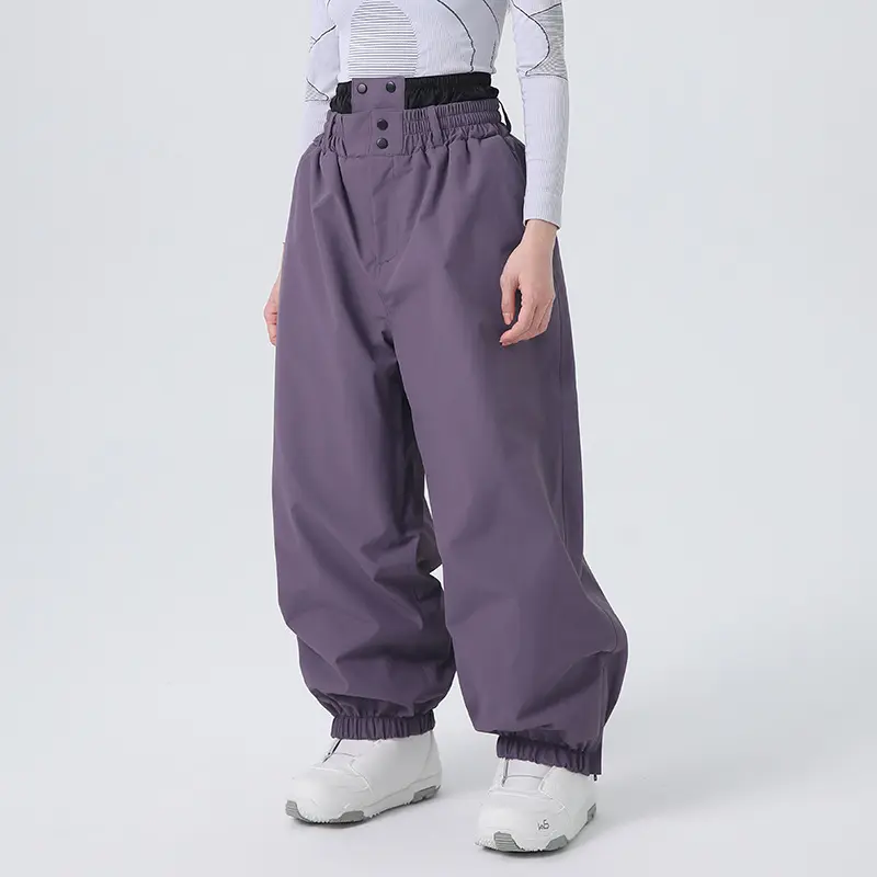 2026 Women's Snowboard Pants, Professional Waterproof Double-Board Snow Pants for Men, Loose Fit, Fleece-Lined, Warm Snow Pants