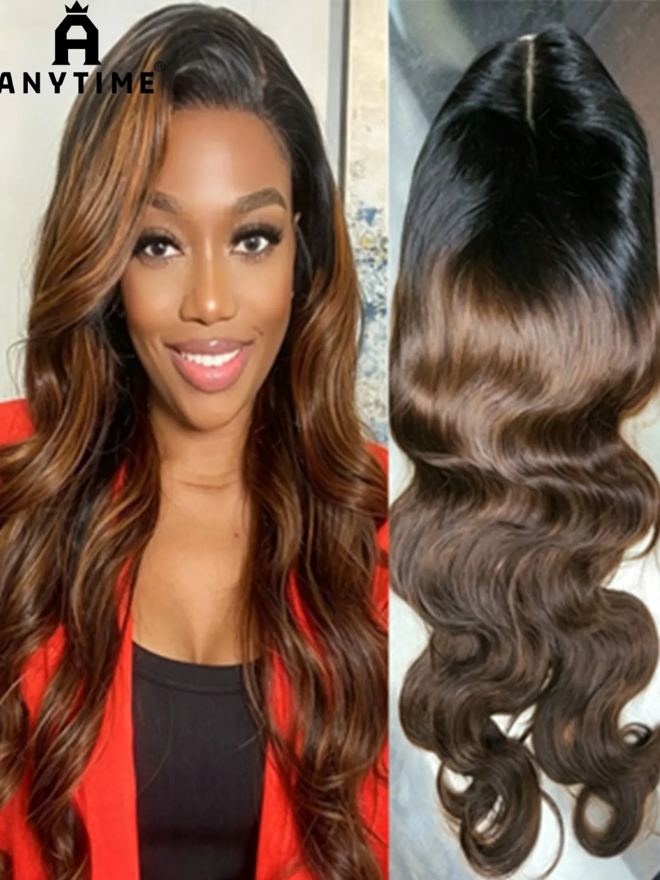 13x4 Lace Front Human Hair Wig, Wavy Wigs, Lace Frontal Wigs, Natural Look Realistic Appearance, Natural Looking Wigs, Perfect for Daily Wear & Special Occasions, High-Quality Material