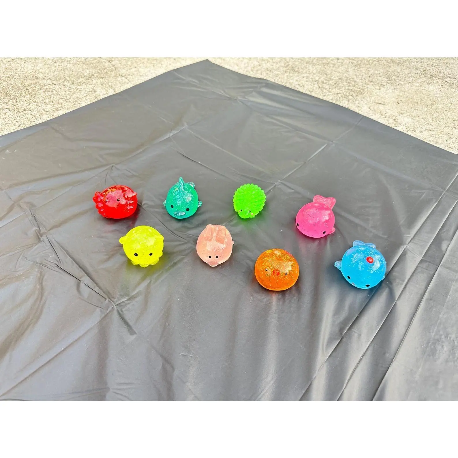 Squishy Animal Fidget | Glitter Taba Squishy Mochi Animals |