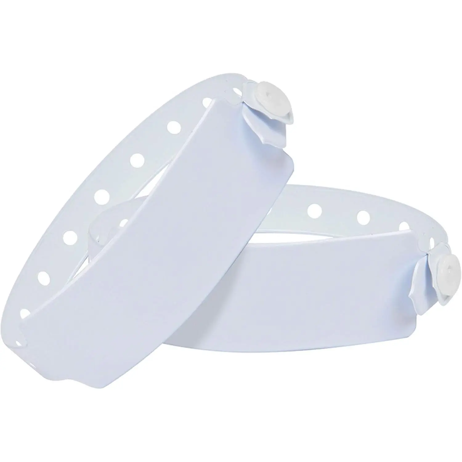 White Plastic Wristbands  Wrist Band 100 Pack | Vinyl Wristbands    Bands for Admissions  bands for  Event