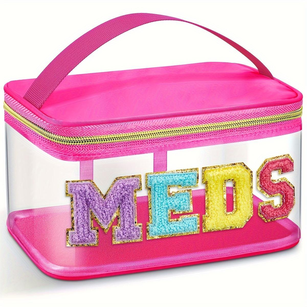 Transparent Travel Medicine Sorting Bag with Handle, 1 Count Waterproof Medicine and Toiletries Organizer, Suitable for Home and Travel #GLOBAL PICKS