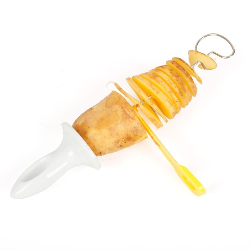 Multi-function Potato Chip Cutter Set, 1 Count Spiral Potato Cutter, Potato Cutting Utensils for Bbq & Kitchen