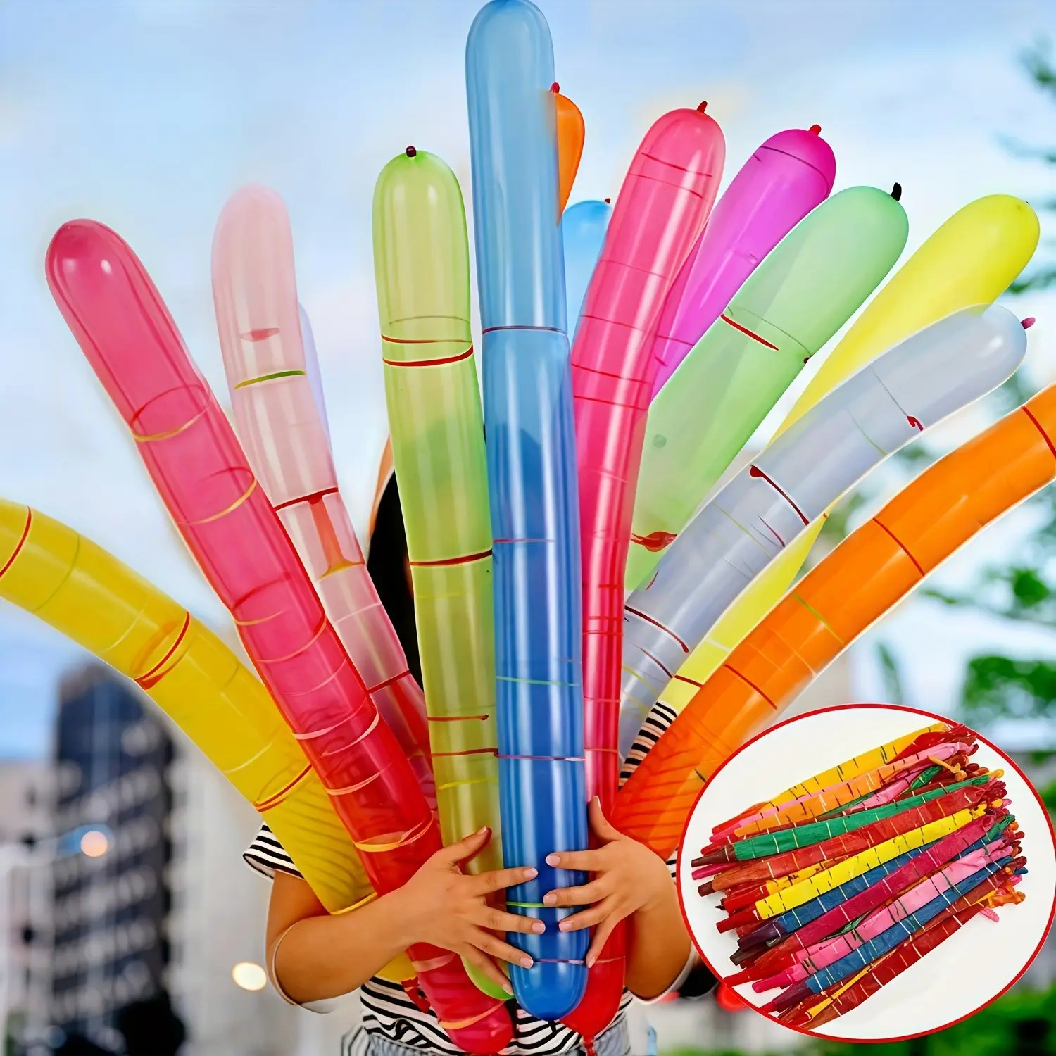 Screeching Flying Balloon, Durable Reusable Inflatable Toy, Perfect for Outdoor Parties, Kids Birthday Gift, Interactive Multi-Color Balloon, Design