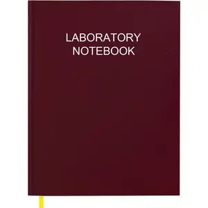 Lab Notebook/Laboratory Notebook - (.25" Grid Format), Laboratory Notebook Quad Ruled Science Lab Book with Grid Pages: Table of Contents for Chemistry, Physics, Biology, 8" x 10", Red