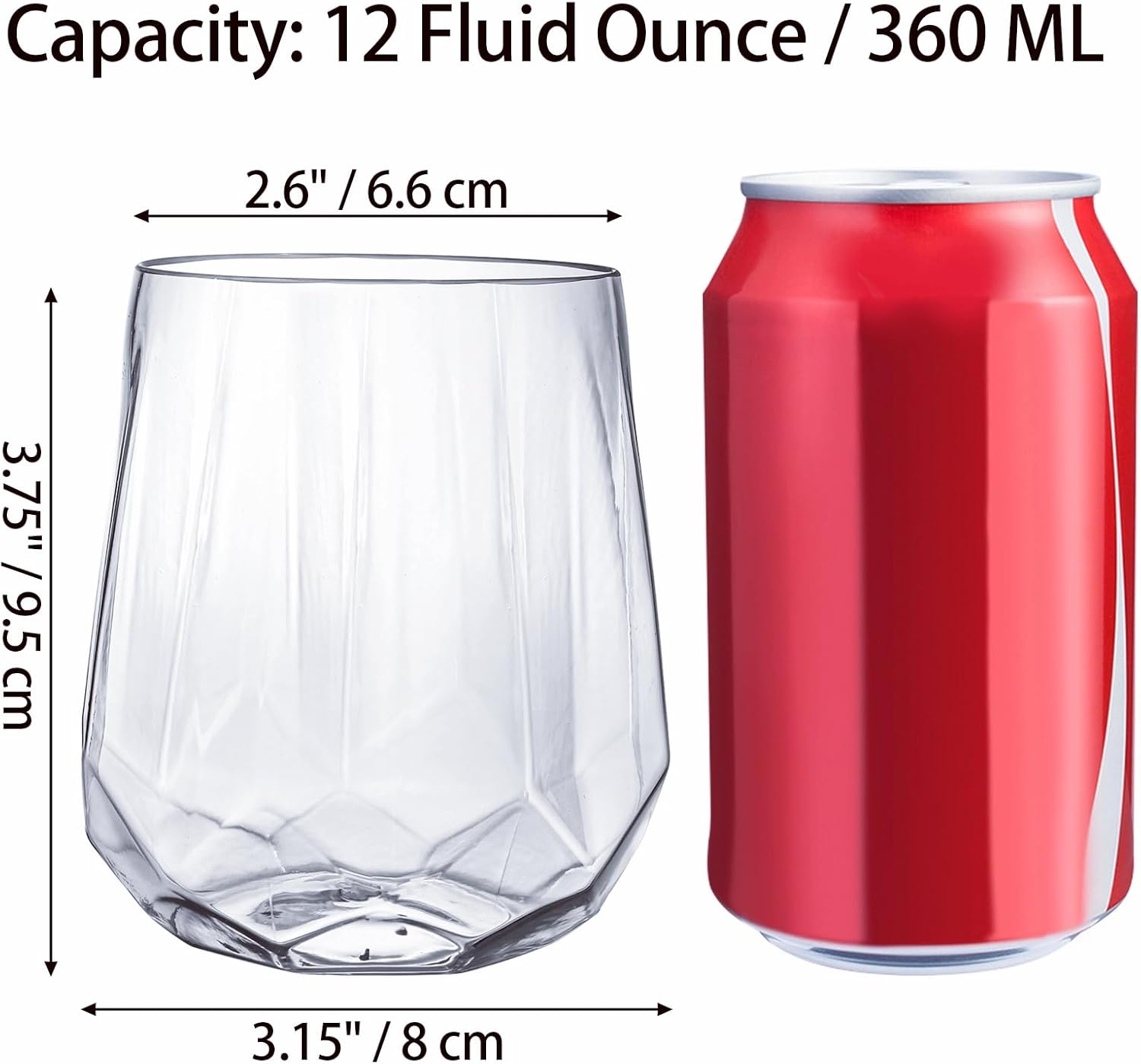 40-Pack Plastic Stemless Glasses, 12 Oz Unbreakable Plastic Drinking Cups for , Office, Bars, Wedding, Party, Clear 40-Pack Plastic Stemless Glasses, 12 Oz Unbreakable Plastic Drinking Cups for , Office, Bars, Wedding, Party, Clear