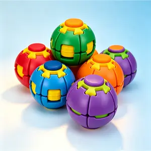 Viral 3D Printed Gravity Fidget Ball - Infinite Spin Sensory Toy for ADHD & Stress Relief