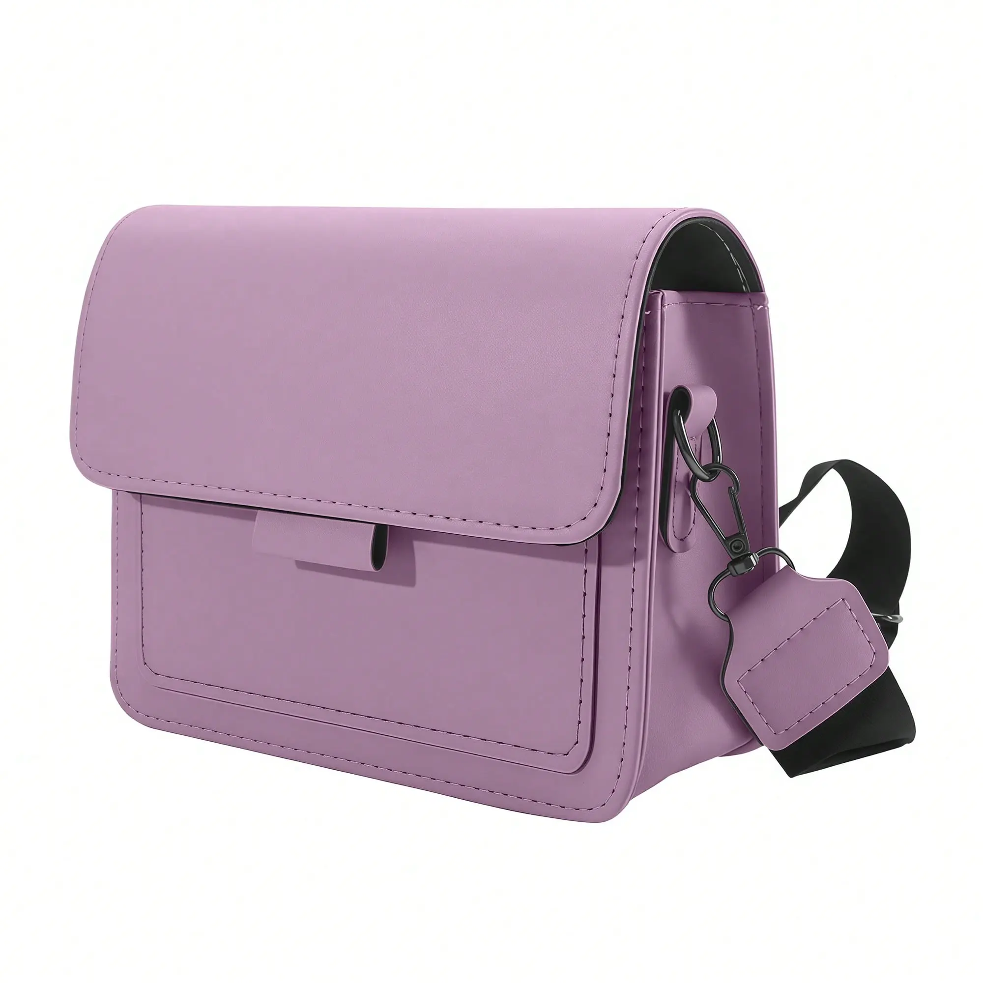 Solid Color PU Mini Shoulder Bag, Underarm Bag, Square Bag, Simple Commuting Crossbody Bag, Fashionable Handbag, Magnetic Flip Cover Design, With Adjustable Shoulder Strap, Suitable For Women's Daily Use And Student Leisure Use, Women's Handbag