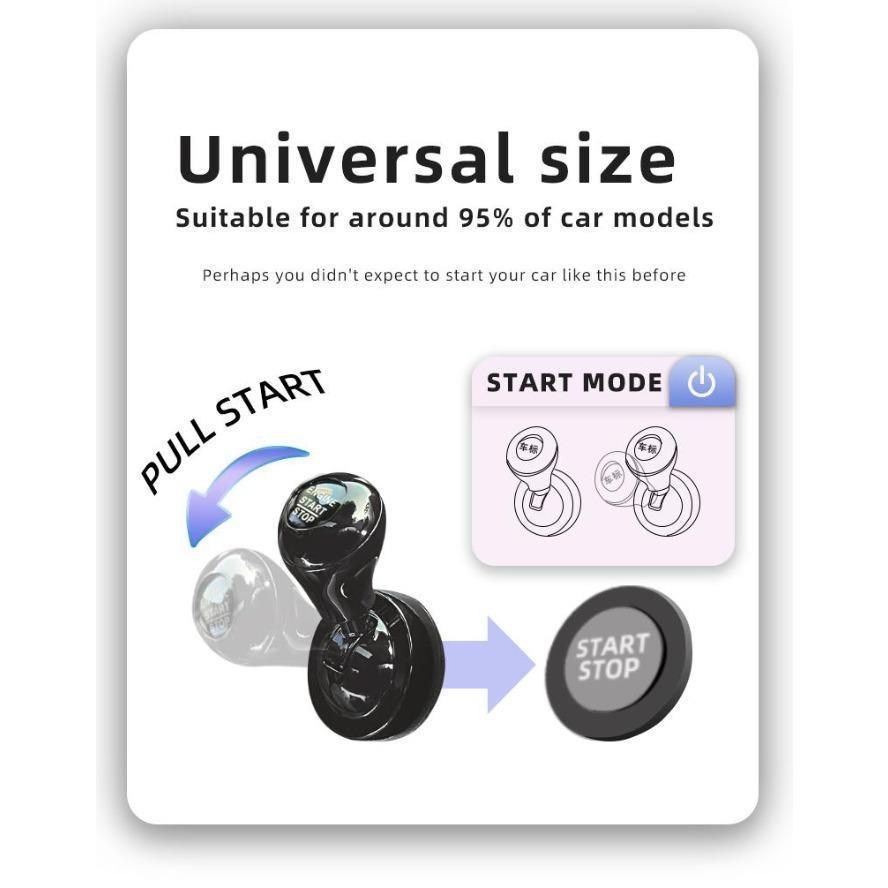 2026 New Heavy Duty Metal Push to Start Button Cover | Universal Car Interior Mod Accessory, Decorative Ignition Switch Cover