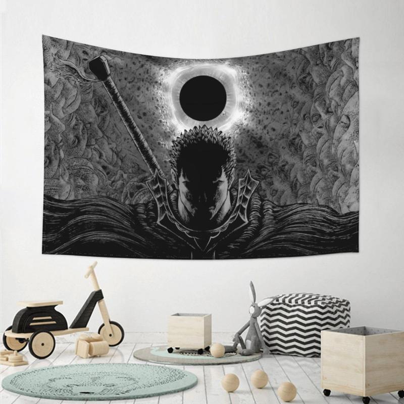 Anime Berserk Tapestry for Living Room Bedroom Dormitory Decoration, 60x40 Inch Gift Wall