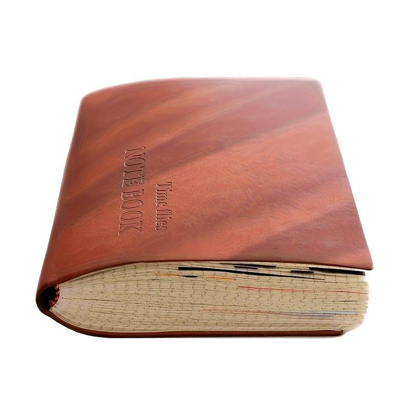 A5 Grid Notebook, 1 Count Vintage Cover Notebook, Travel Diary School Office Meeting Record Notebook, Stationery Supplies, School Supplies, Soft Cover Notebook