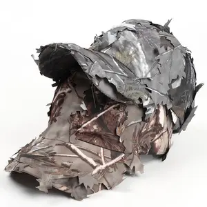 Classic Trucker Hat - American-Style Leaf Bionic Camouflage, Jungle Camo, Curved Brim, Soft Top Sun Hat for Outdoor Training, Sports Use