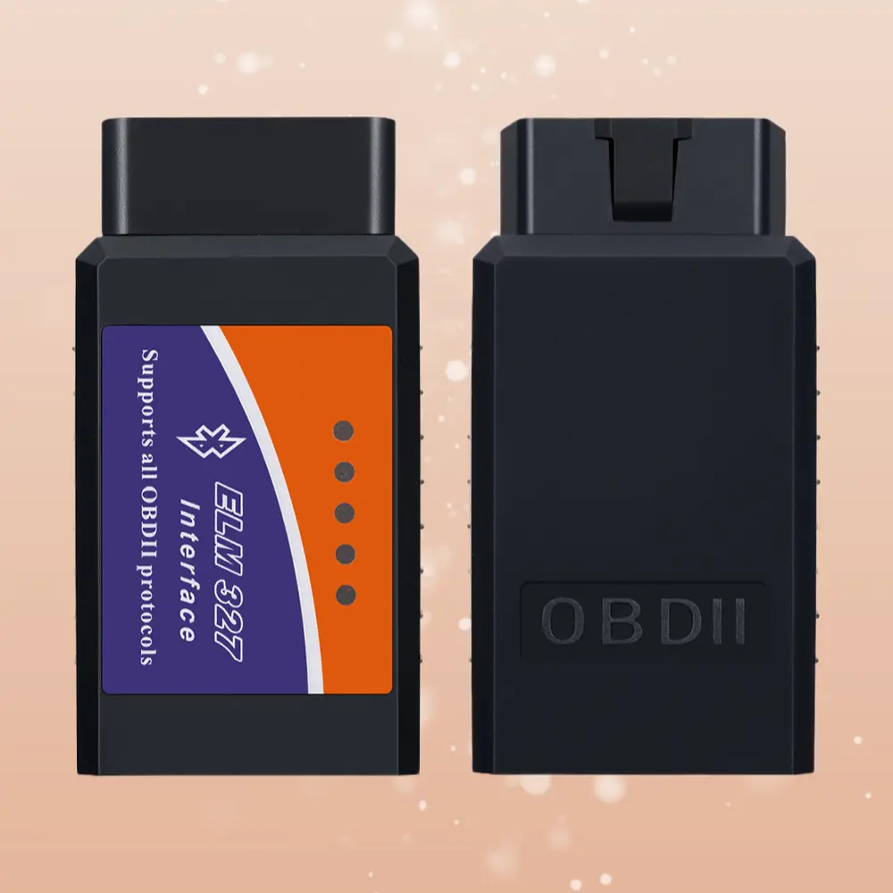 Bluetooth ELM327 V2.1 Chip OBD2 Car Fault Detector, 3*6cm Compact Wireless Scan Tool with OBDII Protocol, Solid Casing Plug-in Auto Engine Diagnostic Tool That Clears Error Codes