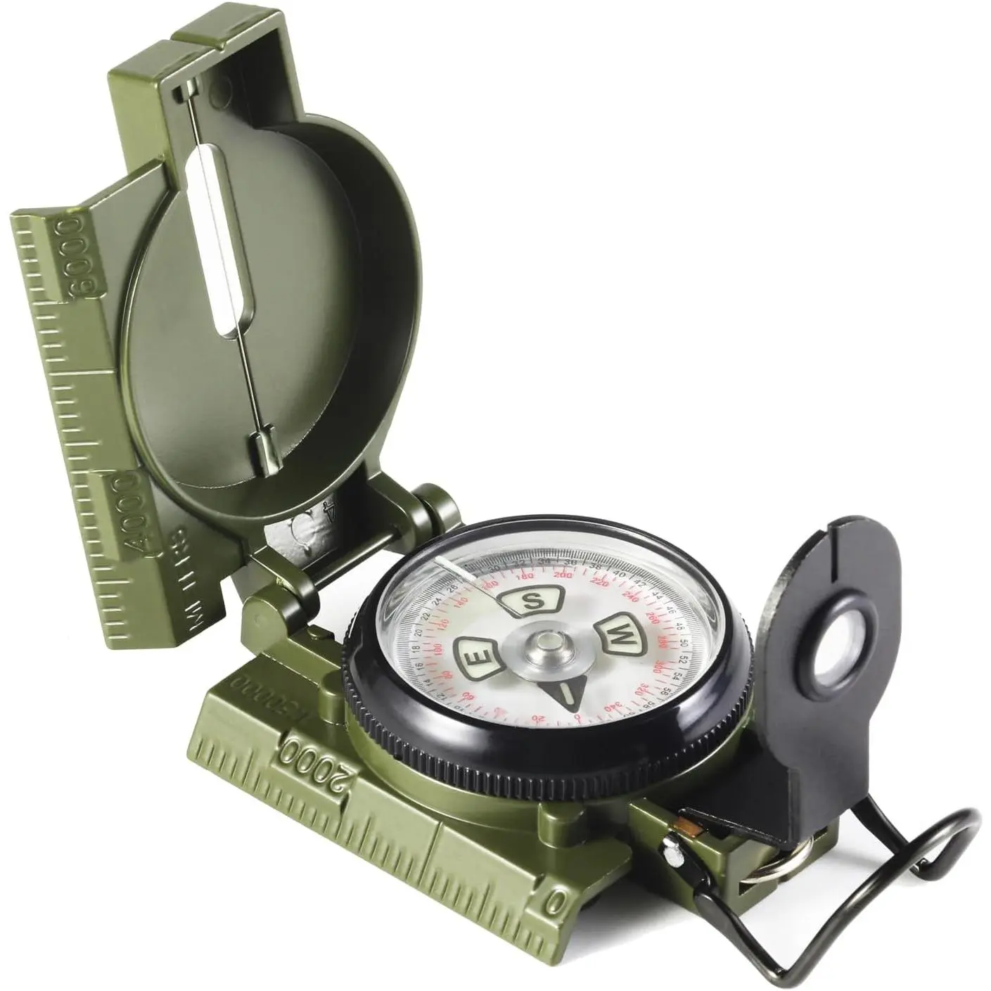 Military Sighting Navigation Compass with Inclinometer| Impact Resistant & Waterproof Compass for Hiking, Camping