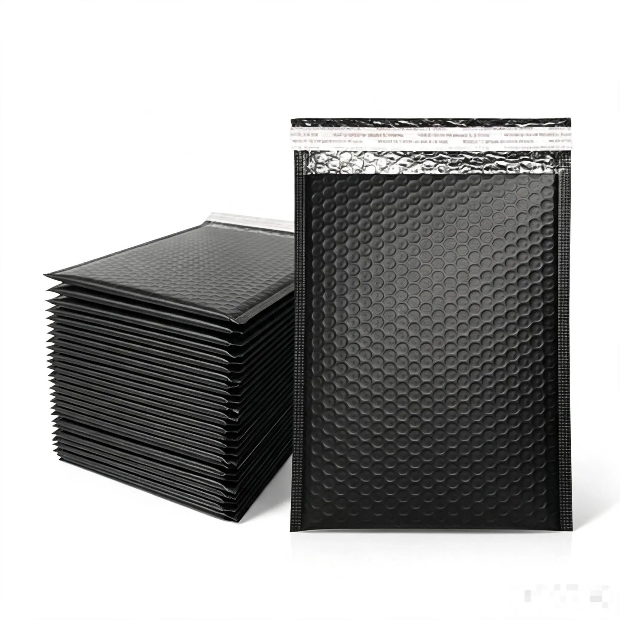 1Pc Black Shockproof Bubble Wrap Packaging - Multi-Use for Computers, Office Supplies