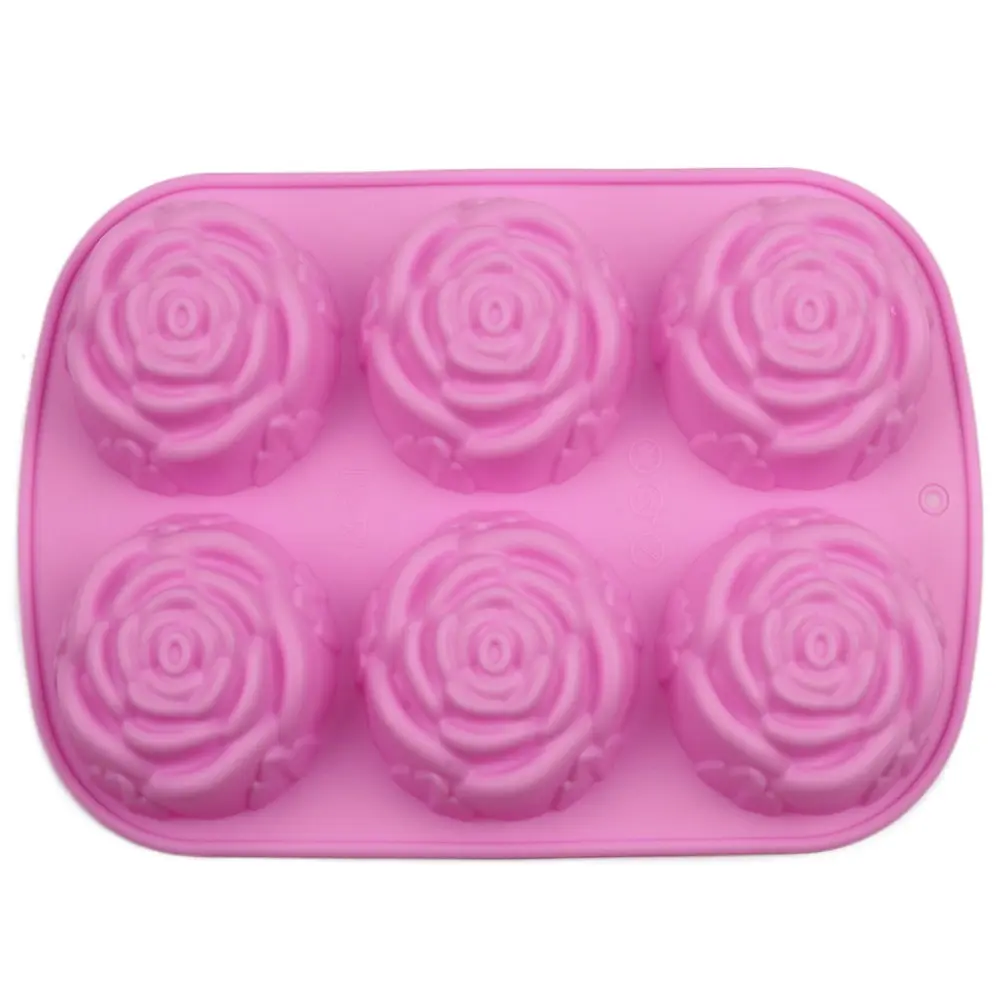 Heart Rose Chocolate Silicone Mousse Mold, DIY Pudding Cheesecake Baking Tray, Multi-Style Heart Shape, Perfect for Home Bakers, Silicone Molds