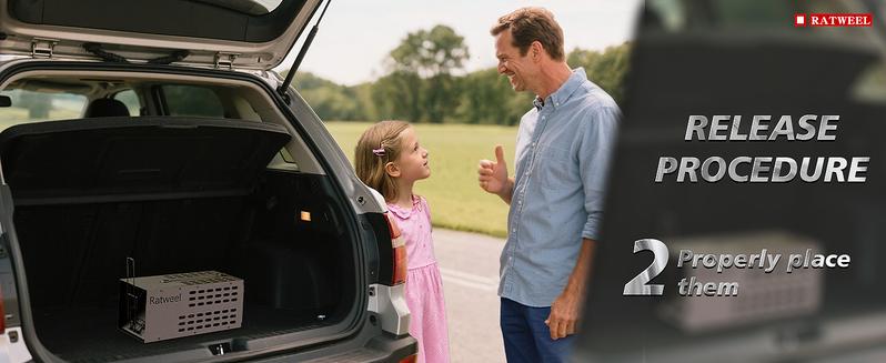 Humane Trap Live Mouse Trap Indoor Catch and Release Animal Cage Multi Large Bait Outdoor Reusable Chipmunk Mice Voles Rodent That Work (1)