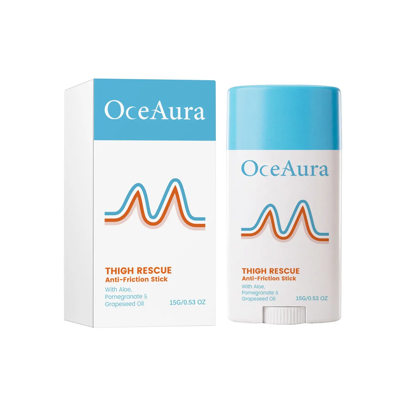 OceAura Anti-Chafing Solid Balm, For Sports & Fitness, Gentle Moisturizing, Comfortable Skin Anti-Friction Care Stick