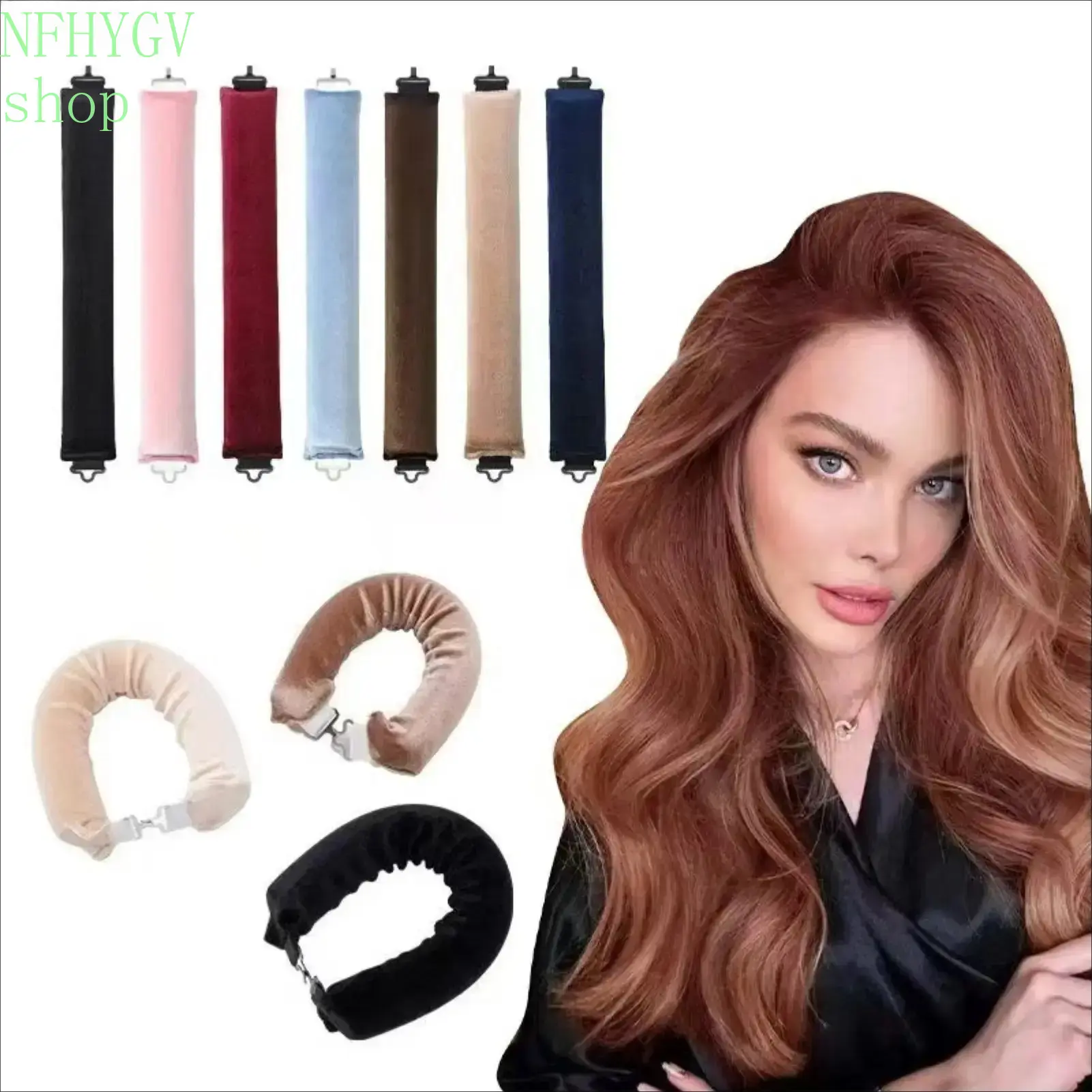 Soft Heatless Curling Rod Headband, 3‑Piece Set for Women’s Nighttime Haircare, No‑Heat DIY Rollers for Creating Big Curly Waves on Medium To Long Hair