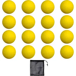 Foam Golf Practice Balls 16 or 54 Pack Soft Limited Flight Golf Balls, Perfect for Indoor and Backyard Swing Practice!…