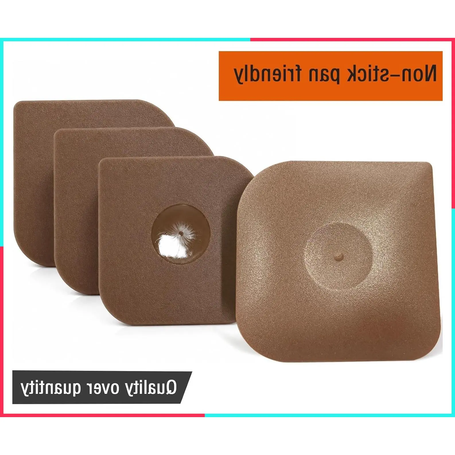 Plastic Pan Pot Dish Scraper Tool Set, Kitchen Food Scraper for Dishes