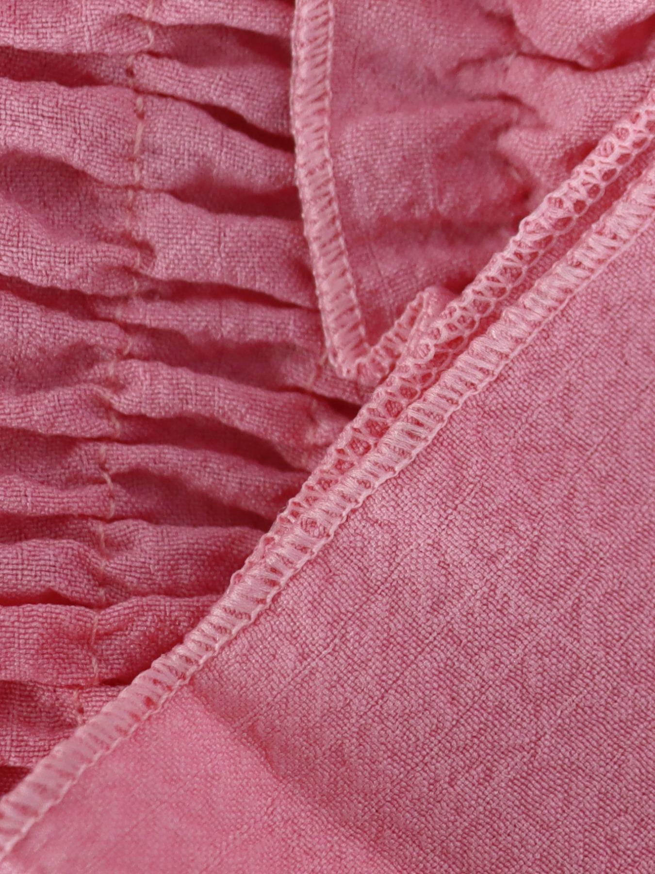 Women's Frill Trim Shirred Flare Leg Pants Set, Boho Casual Crop Tube Top & High Waist Trousers for Beach Holiday Vacation, Ladies Summer Clothes