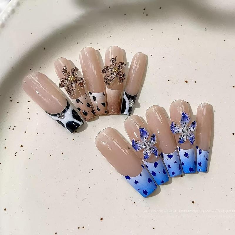 3D Flower Nail Art Charms, 50pcs Mixed Colorful Flower Nail Decoration, DIY Materials for Nail Art Decoration & Handmade Craft Accessories