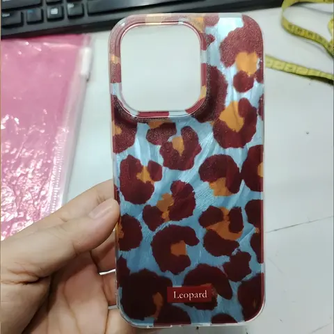 Simple Fashion Leopard Print Soft Protective Phone Case for iPhone 16/15/14 Pro Max, 13/12/11, XS/X/XR, 7/8 Plus, SE 2020, 16E, Phone Cover, Casing