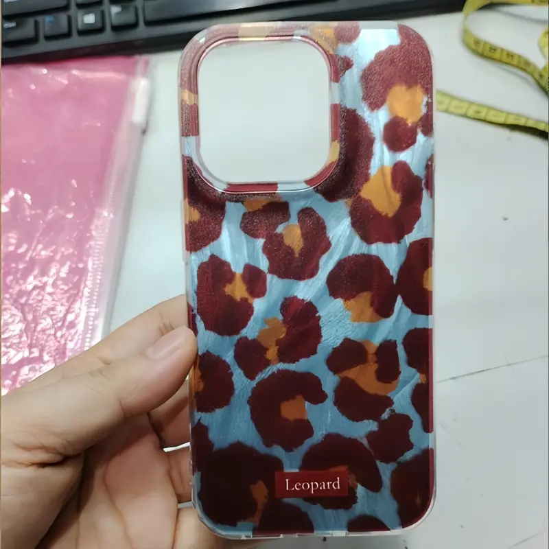 Simple Fashion Leopard Print Soft Protective Phone Case for iPhone 16/15/14 Pro Max, 13/12/11, XS/X/XR, 7/8 Plus, SE 2020, 16E, Phone Cover, Casing