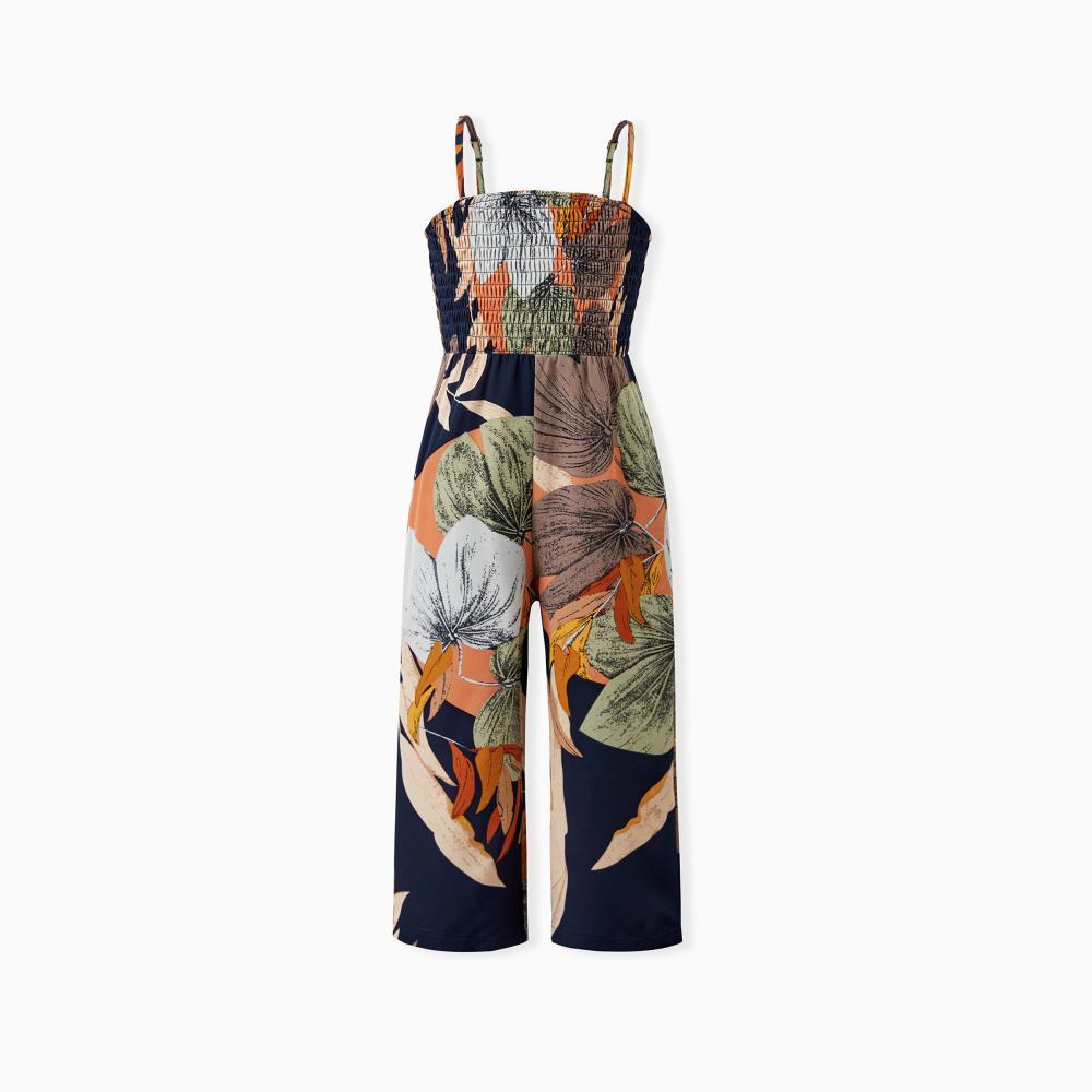 PatPat Family Matching Tropical Floral Print Jumpsuits for Mommy and Me Womenswear Piece PatPat Family Matching Tropical Floral Print Jumpsuits for Mommy and Me Womenswear Piece