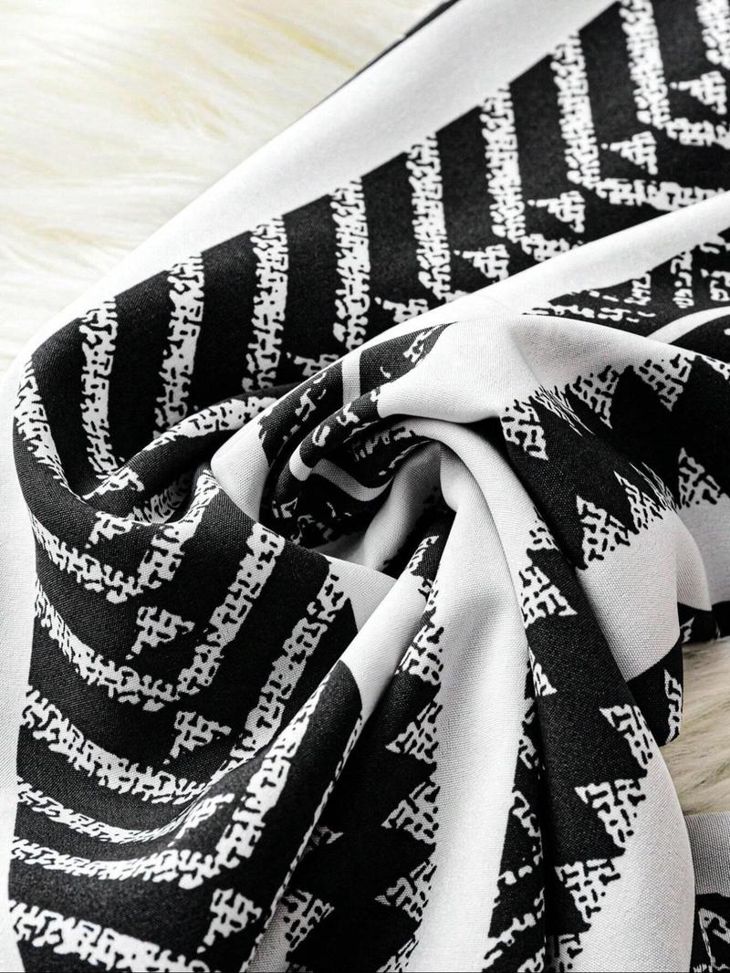 Women's All Over Print Tie Waist Wide Leg Pants, Boho Casual Comfy Trousers for Daily Holiday Vacation Wear, Women's Bottoms for Summer, Bohemian Street Trousers