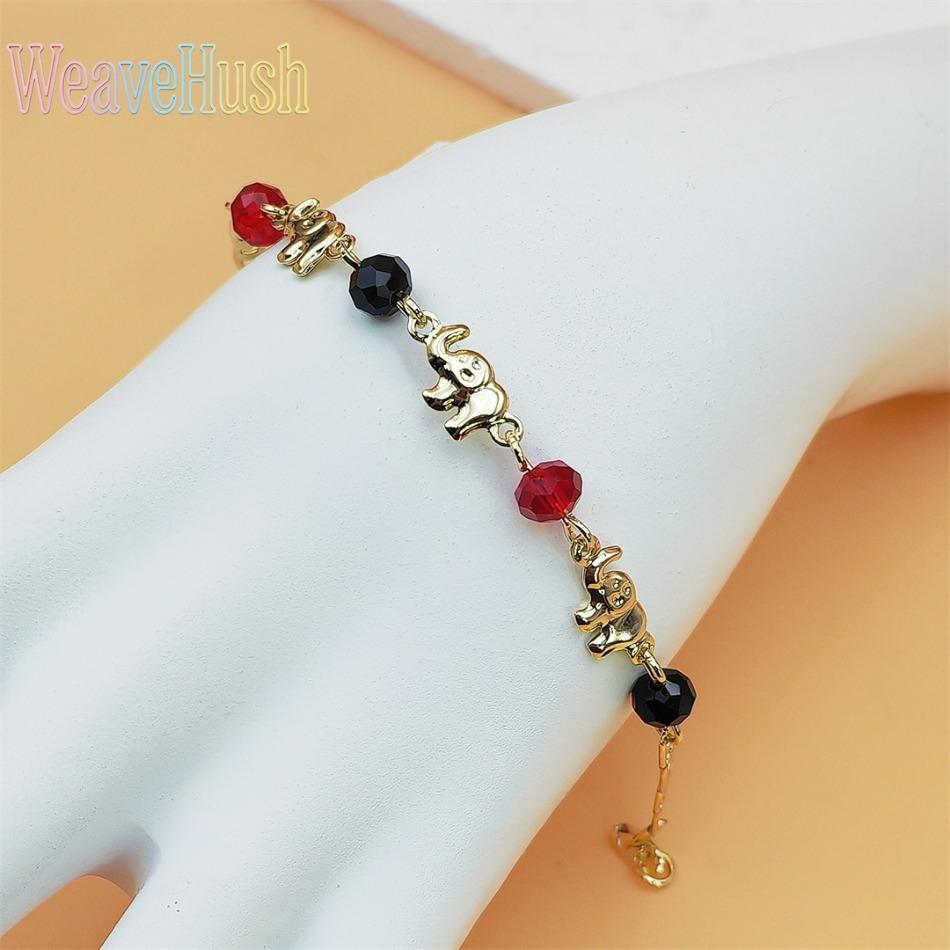 Hot Selling Bohemian Style Light Luxury Baby Elephant Beaded Bracelet for Women, Retro Vintage Personalized Fidget Bead Bracelet, Elegant High-End Aesthetic Wrist Jewelry, Dainty All-Match Boho Charm Bracelet Perfect for Daily Wear, Vacation, Dating, Part