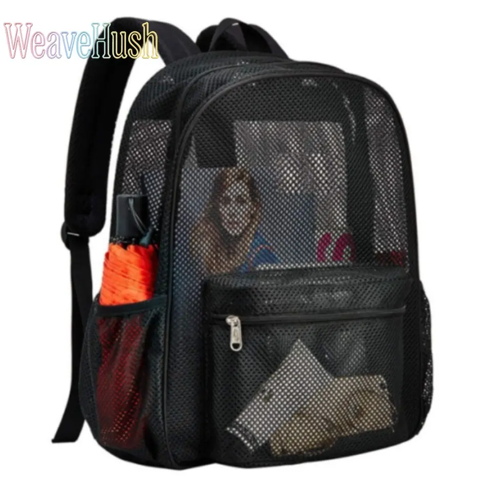 Breathable Mesh Backpack for Students, Lightweight Large‑Capacity Bookbag, Versatile Daypack for School, Travel, Gym Fitness and Beach Outdoor Activities
