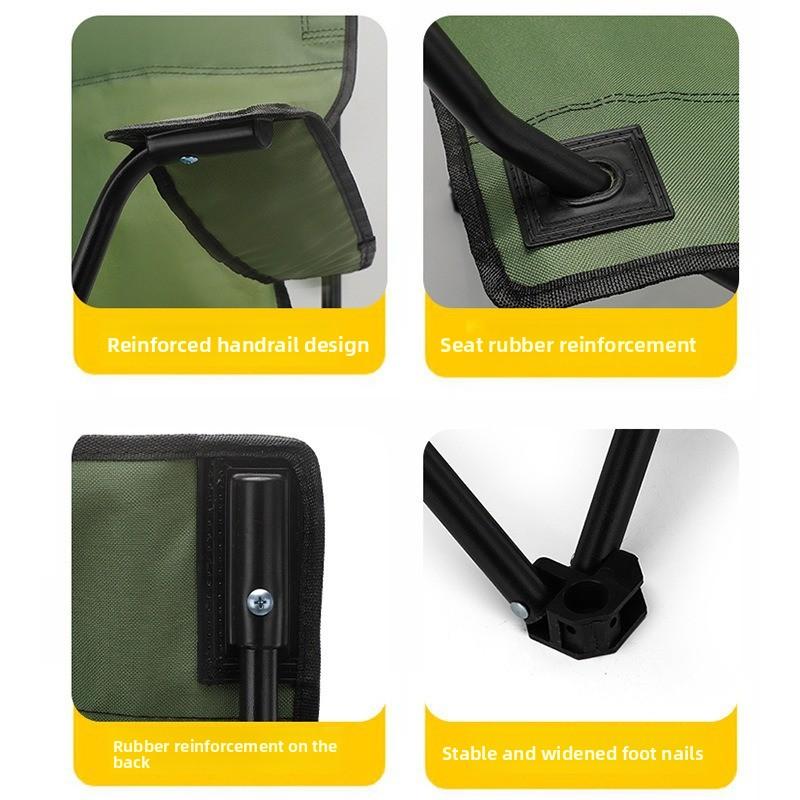 Foreign trade armchair portable backrest folding chair camping fishing stool art sketch cup beach chair