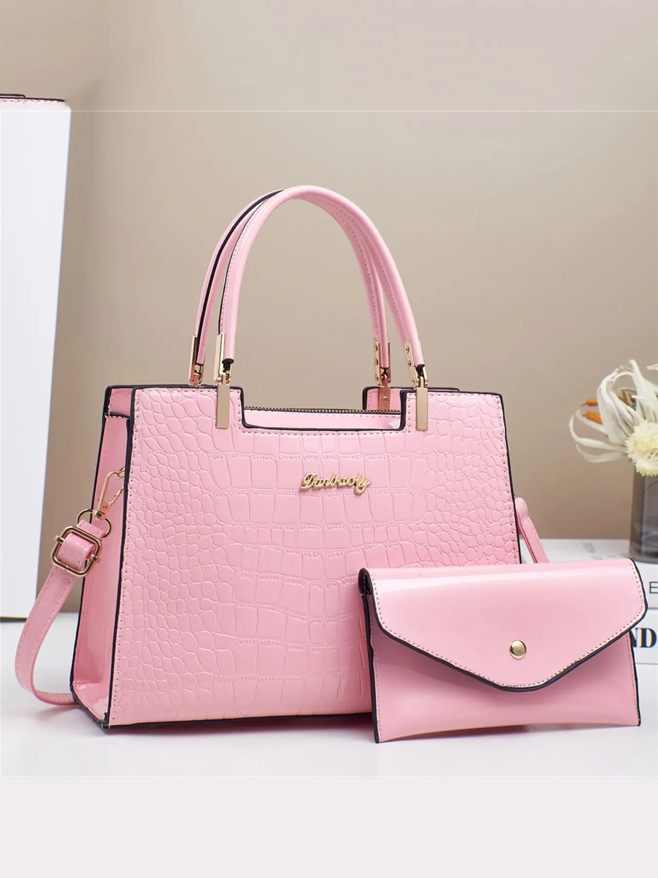 Crocodile Pattern Fashion Retro Crossbody Bag, Fashion Crossbody Handbag, Multi-Functional Large Capacity Shoulder Bag, Stylish Design, Perfect for Travel and Shopping