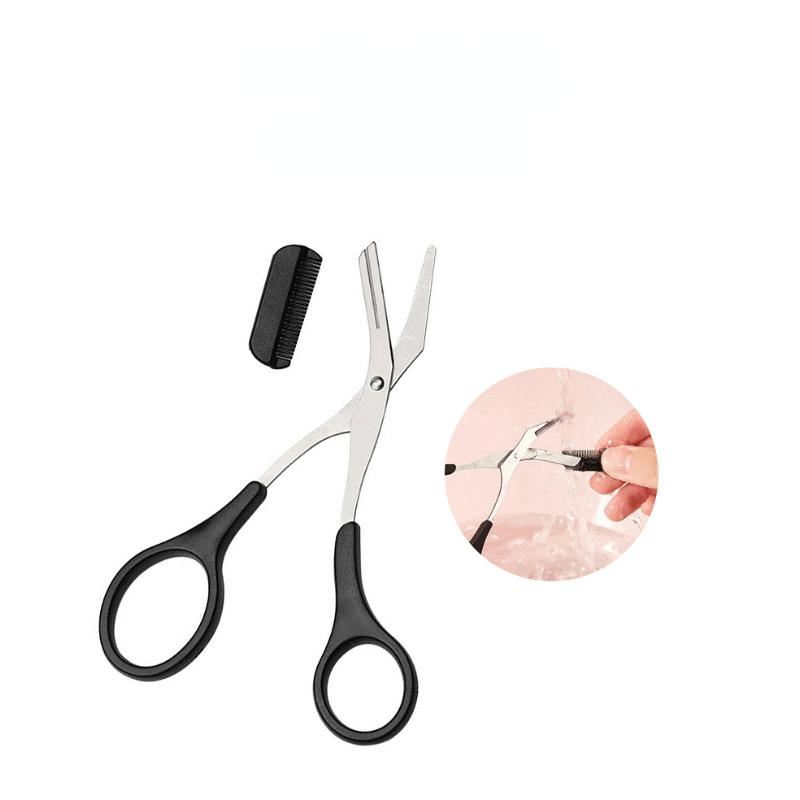 Eyebrow Trimming Set, 3 Counts/set Stainless Steel Eyebrow Tweezers & Eyebrow Trimmer & Brow Trimming Tool with Brush, Eyebrow Shaping Tool for Women, Hair Removal Tool, Beauty Tools