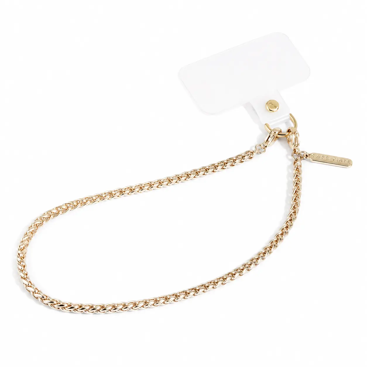 Gold Bead Crystal Phone Chain Charm