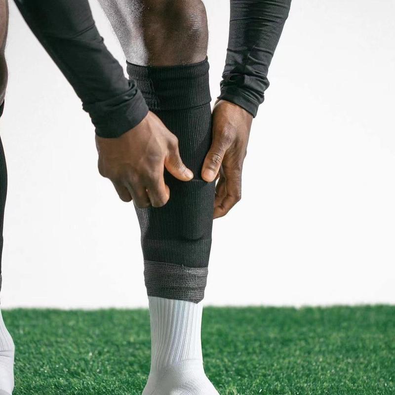 Outdoor Sports Socks Set, 7 Counts/set Non-slip Sports Socks & Sock Cover & Bandage & Mini Leg Guards, Ankle Socks Compression Socks Shin Guards Professional Football, 2024 Football Equipment Equipment Set