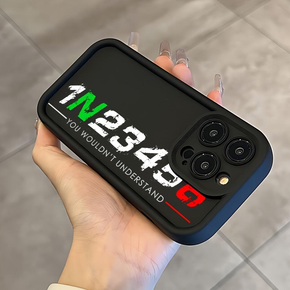 Motorcycle Rider 1N23456 Phone Case Suitable for iPhone 17 E Air Pro ProMax iPhone16 15 14 Plus 13 12 Mini 11 X XS XR Shockproof Soft TPU Back Cover