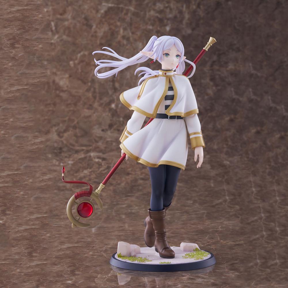 Anime Frieren Figurine Frieren Action Figure with Acrylic Display Case Desktop Decorate statue Anime Gifts