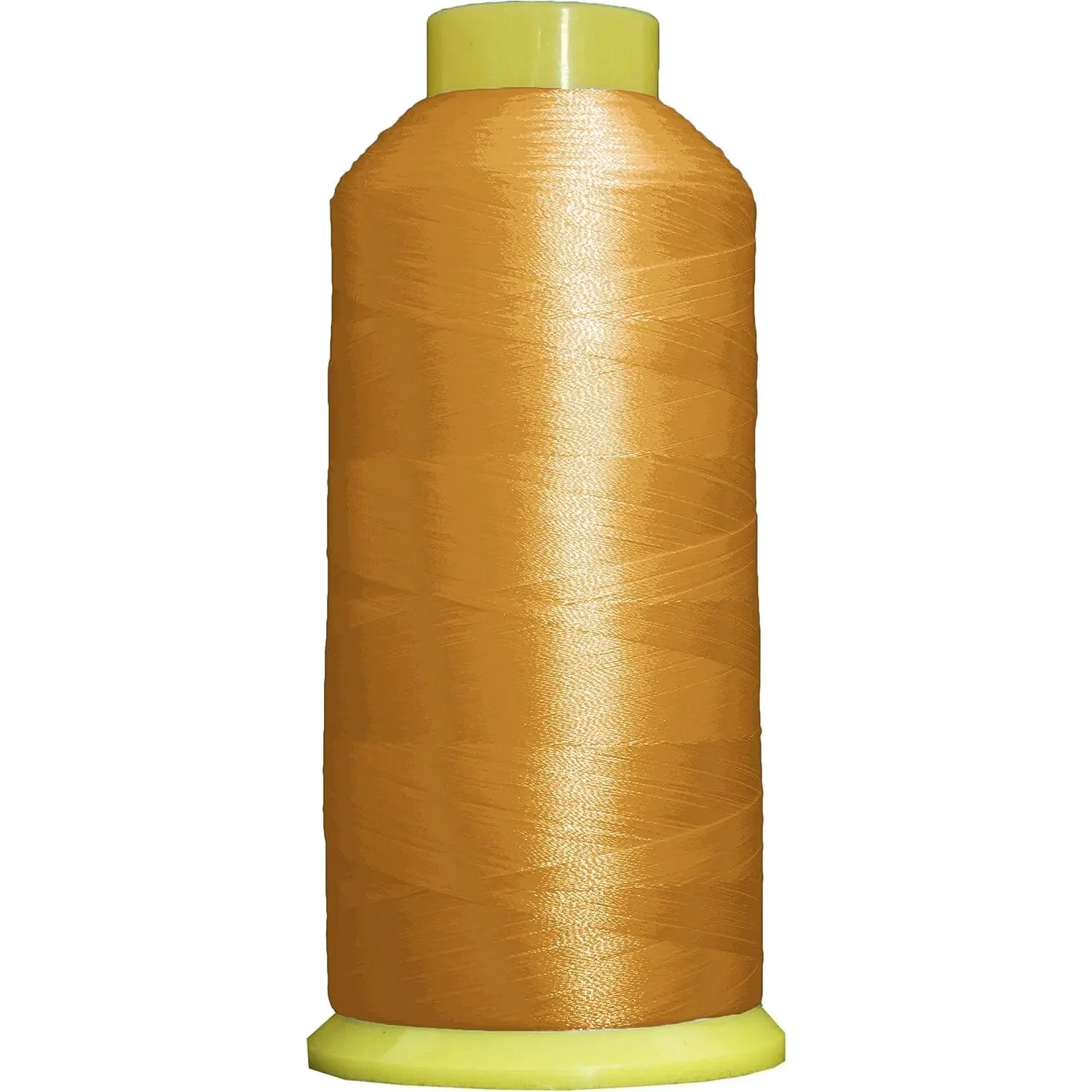 High-Speed Machine Embroidery Thread, 5000M 40wt, Pollen Gold 156 | 40wt trilobal polyester embroidery thread with bright sheen. Works with home and commercial embroidery and sewing machines.