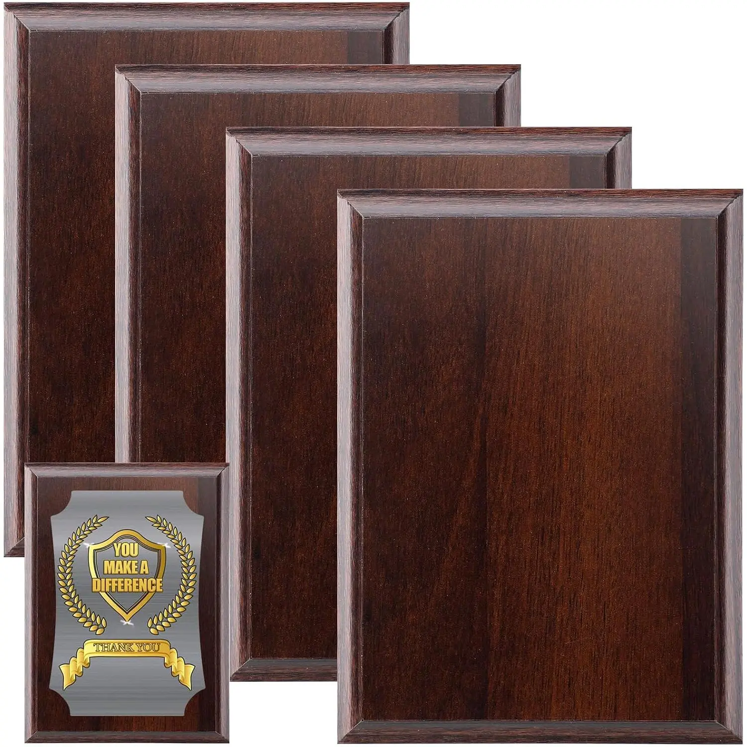 DIY Blank Award Plaques Personalized Engraved Plaques Wooden Trophy  for Thank You, Photo, School, , Special Achievements,