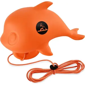 Floating Anchor Marker Buoy for Jet Ski, Boat, Kayak, Dolphins Shaped Anchor Buoy with Adjustable Bungee Cord, High Visibility Markers, Prevent Accidental Collision or Stepping on Anchors