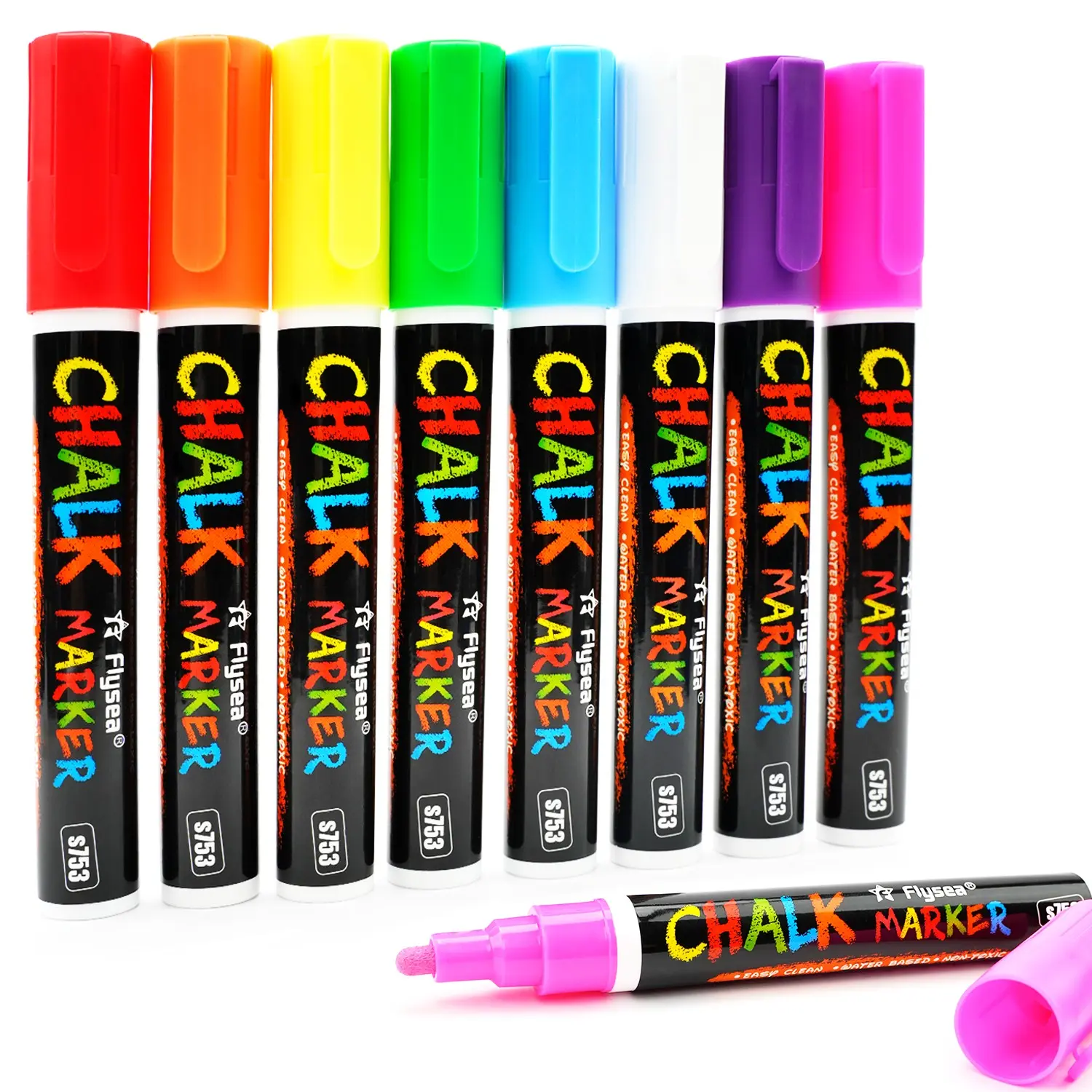 Colorful Liquid Chalk for Board Blackboard, Erasable Graffiti Hand-Drawn Whiteboard Pen, Glass Pop Color Marker Ad Sign Pen