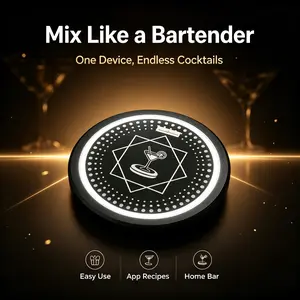 Smart Cocktail Shaker 2.0, Portable Drink Mixer with APP Control, over 1000 Recipes, Christmas Party Gift