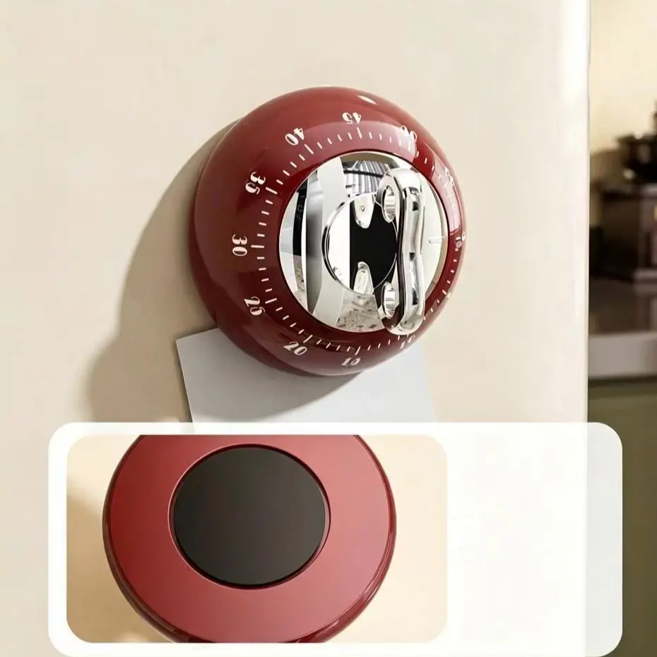 Kitchen Magnetic Timer, Luxury Precision Countdown Timer, Adhesive Desktop Refrigerator Mechanical Timer, Kitchen Essentials