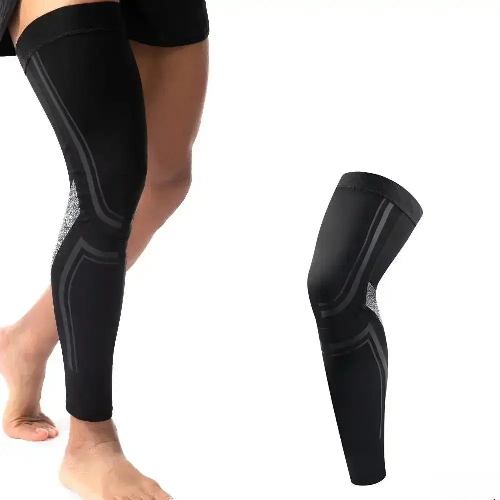 Full Leg Compression Sleeve For Adult Men And Women, Long Knee Activewear Gear Made Of Elastic Breathable Fabric, Stabilizes Leg Muscles While Running Cycling Gym Workout To Alleviate Muscle Soreness And Post Exercise SwellingLumina