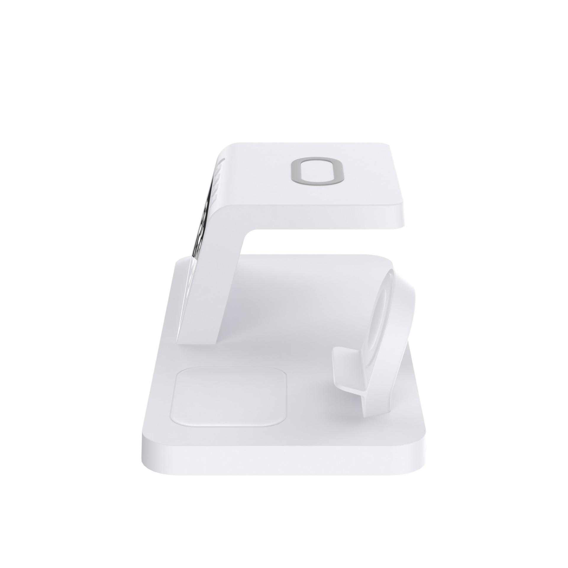 New private model mobile phone wireless charger, multifunctional fast charging 15W, clock, alarm clock, watch, earphone wireless charging